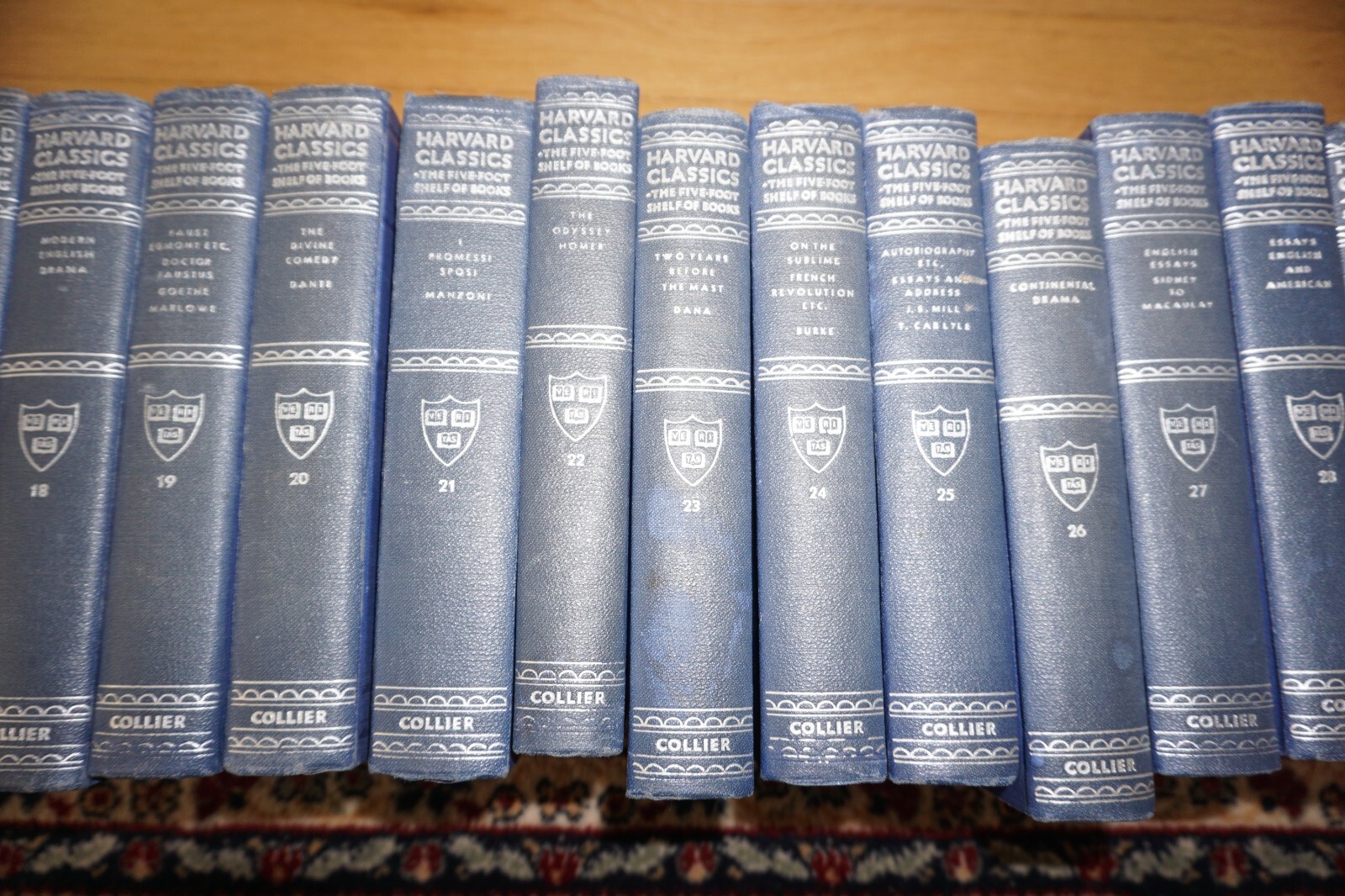 Harvard Classics 5 Foot Shelf Of Books Collier Blue Single Volume Selection