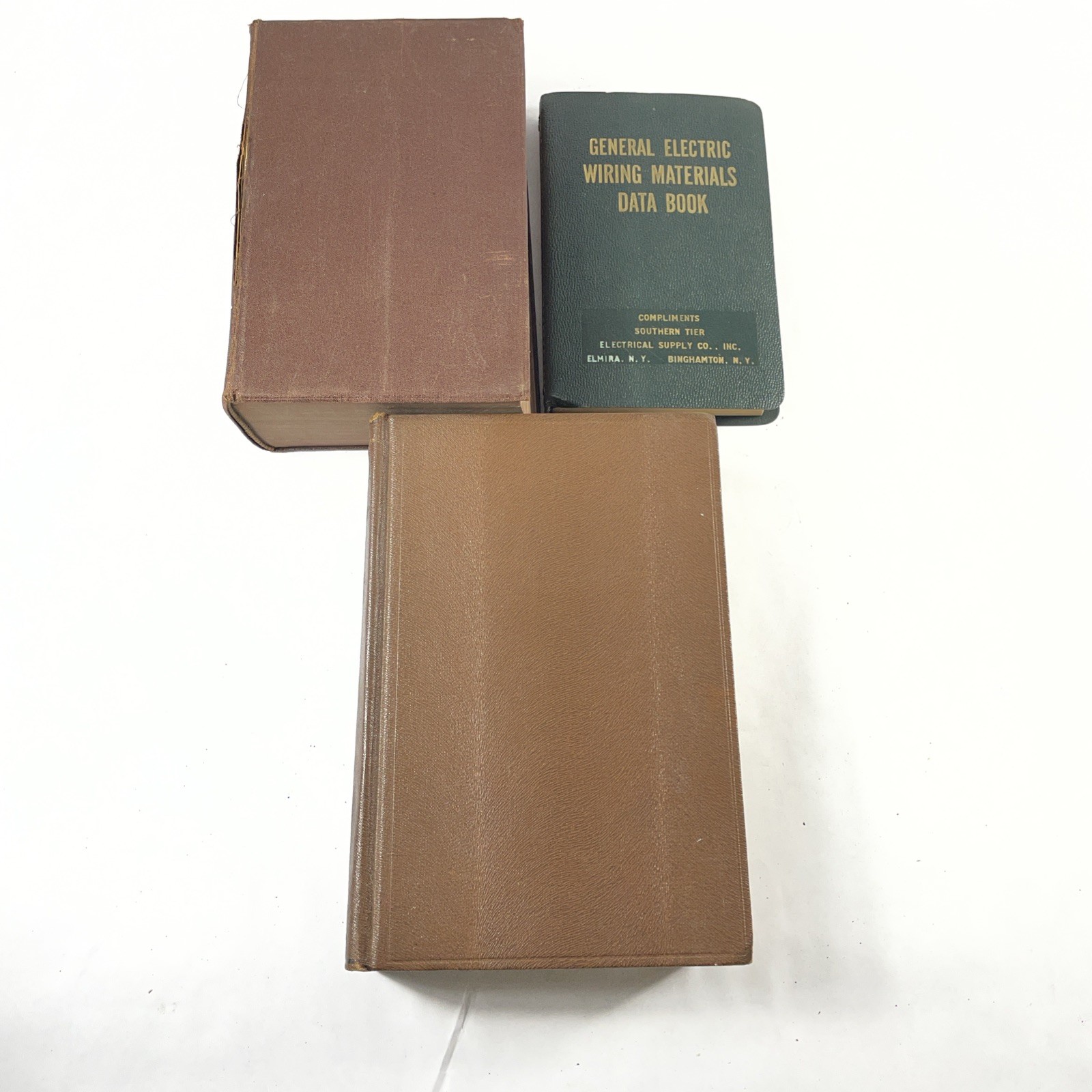 Lot Of 3 Vintage Books Electrician General Electric Encyclopedia Of Machine Shop
