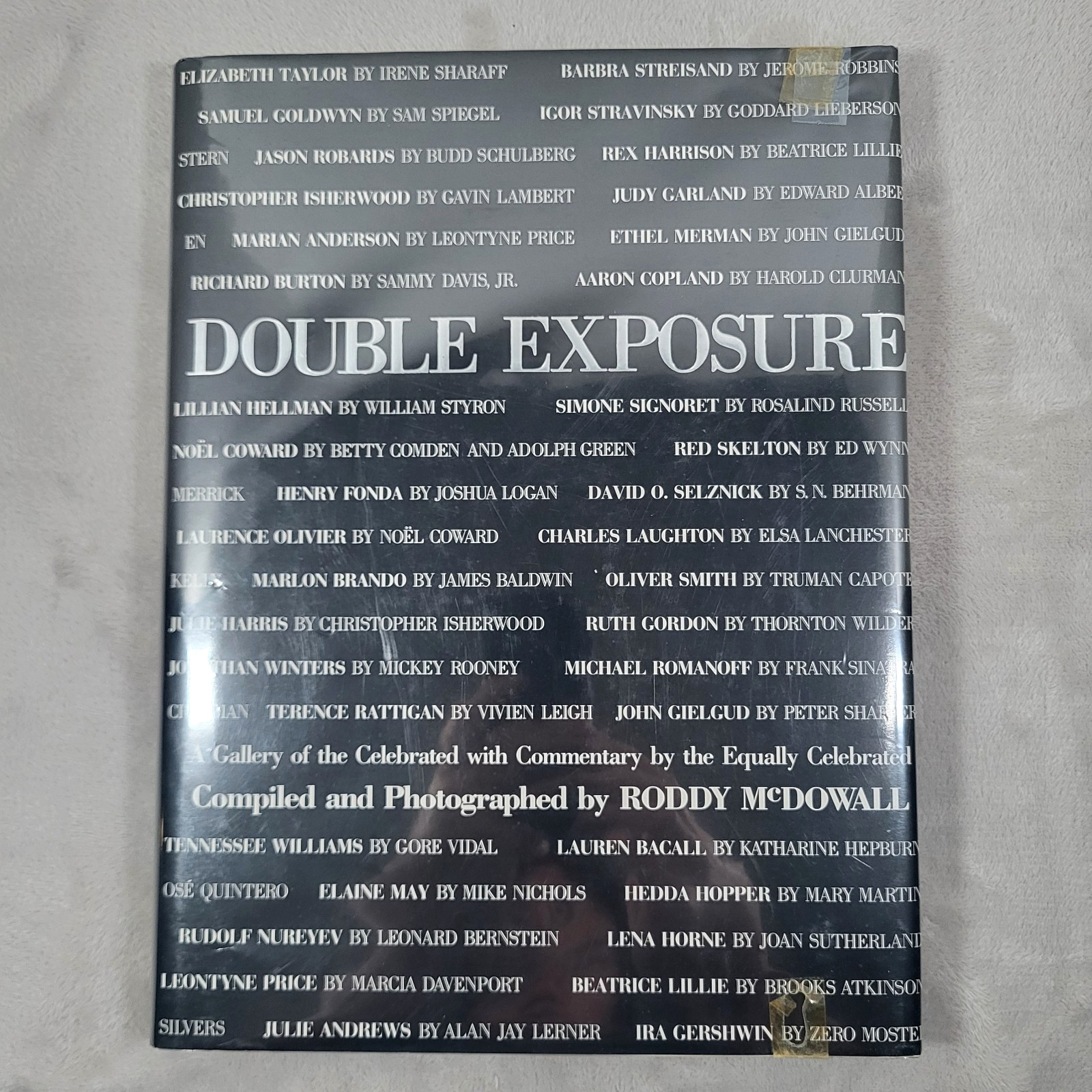 Roddy McDowall Signed Double Exposure Book Hardcover Mylar Jacket Autographed