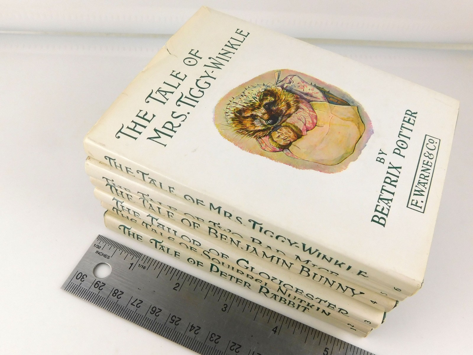 Peter Rabbit Library Editions, Beatrix Potter, Books 1 – 6 Hardcover Warne 1976