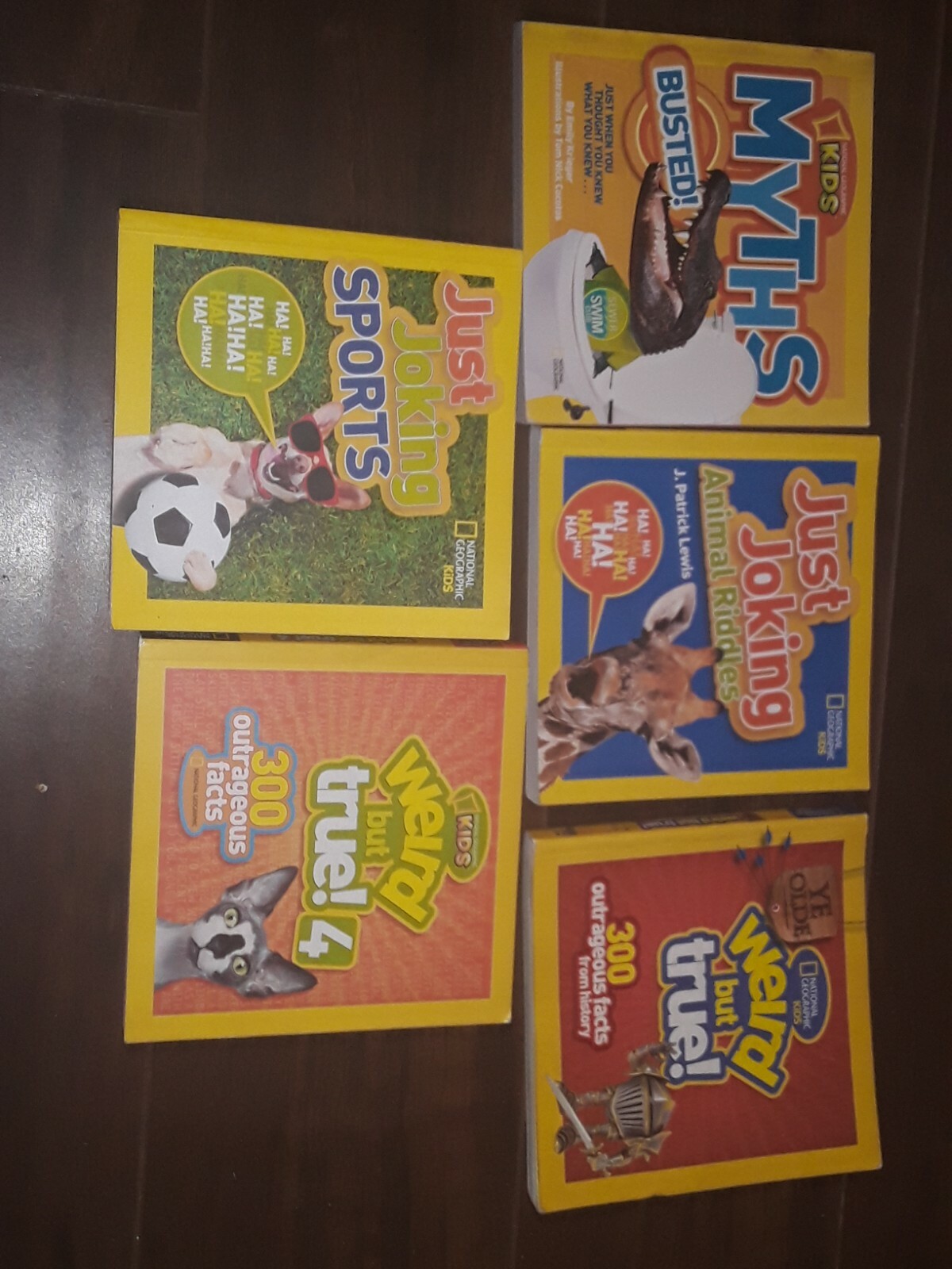 5 National Geographic Kids Books Weird But True, Just Joking & Myths