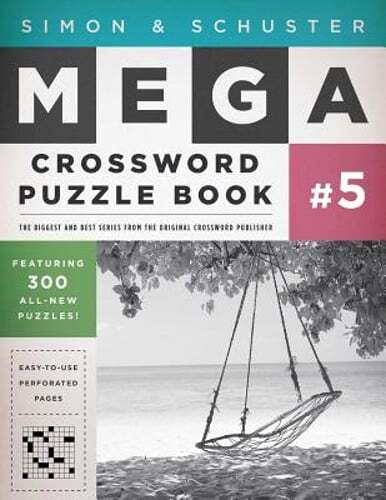 Simon & Schuster Mega Crossword Puzzle Book #5 by John M Samson: Used