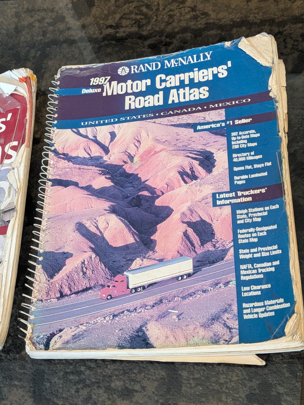2x LOT Rand McNally 97 + 06 Deluxe Motor Carriers’ Truckers Road Atlas US/Canada