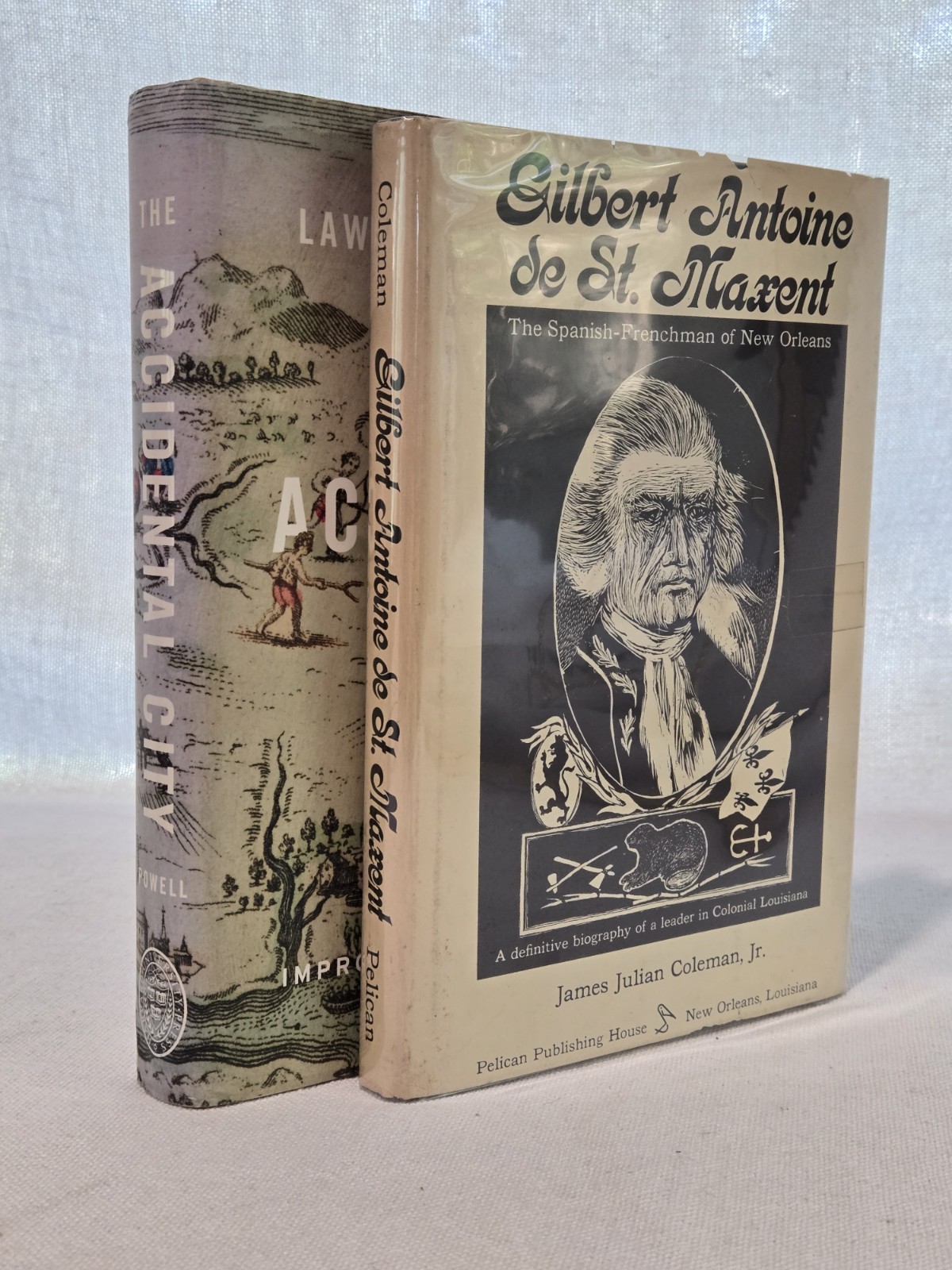 New Orleans History Bundle: Accidental City Signed + Gilbert de St. Maxent 1968