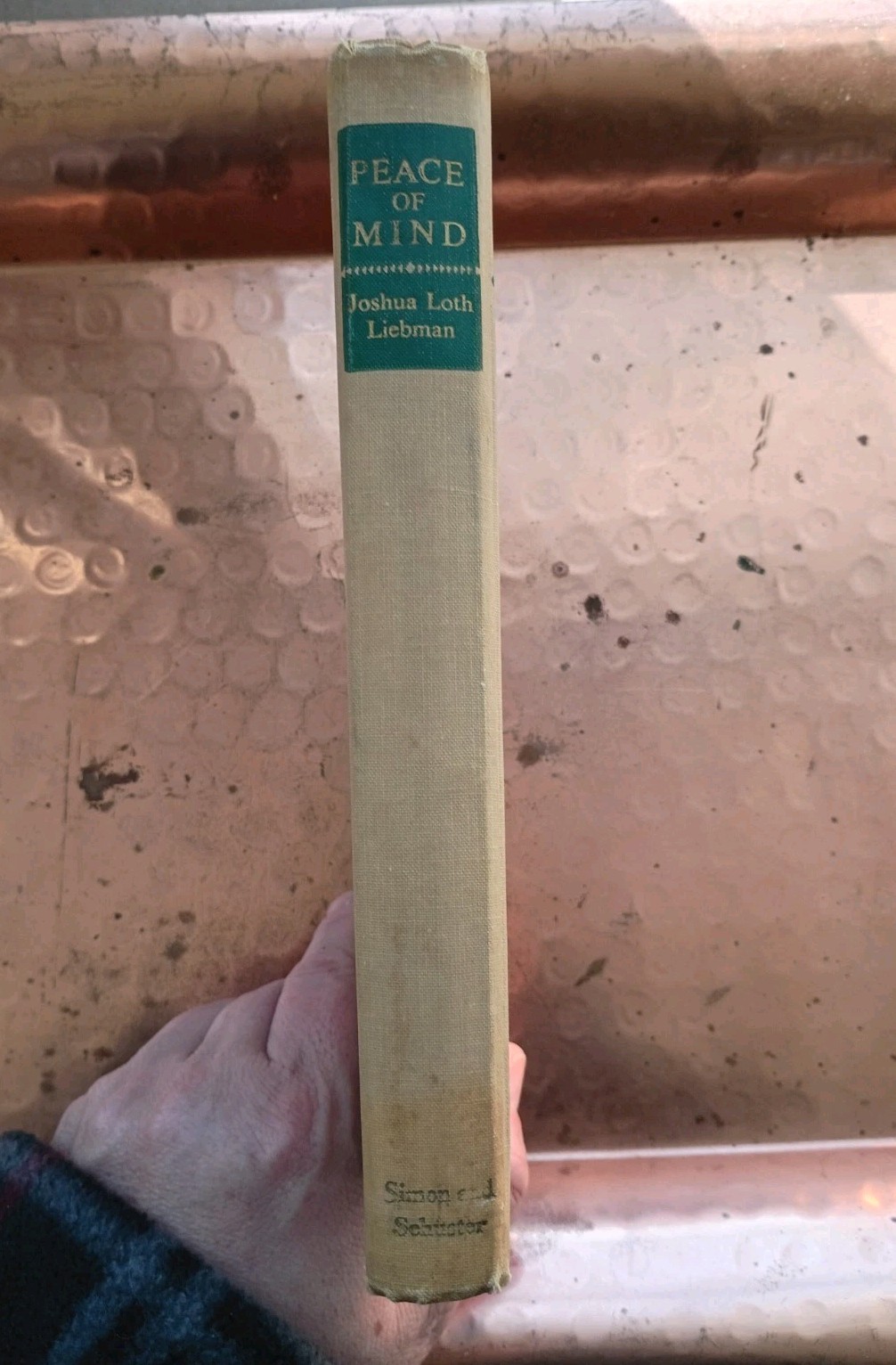 Peace of Mind by Joshua Loth Liebman (1946, HC No DJ) 10th Printing – Inscribed