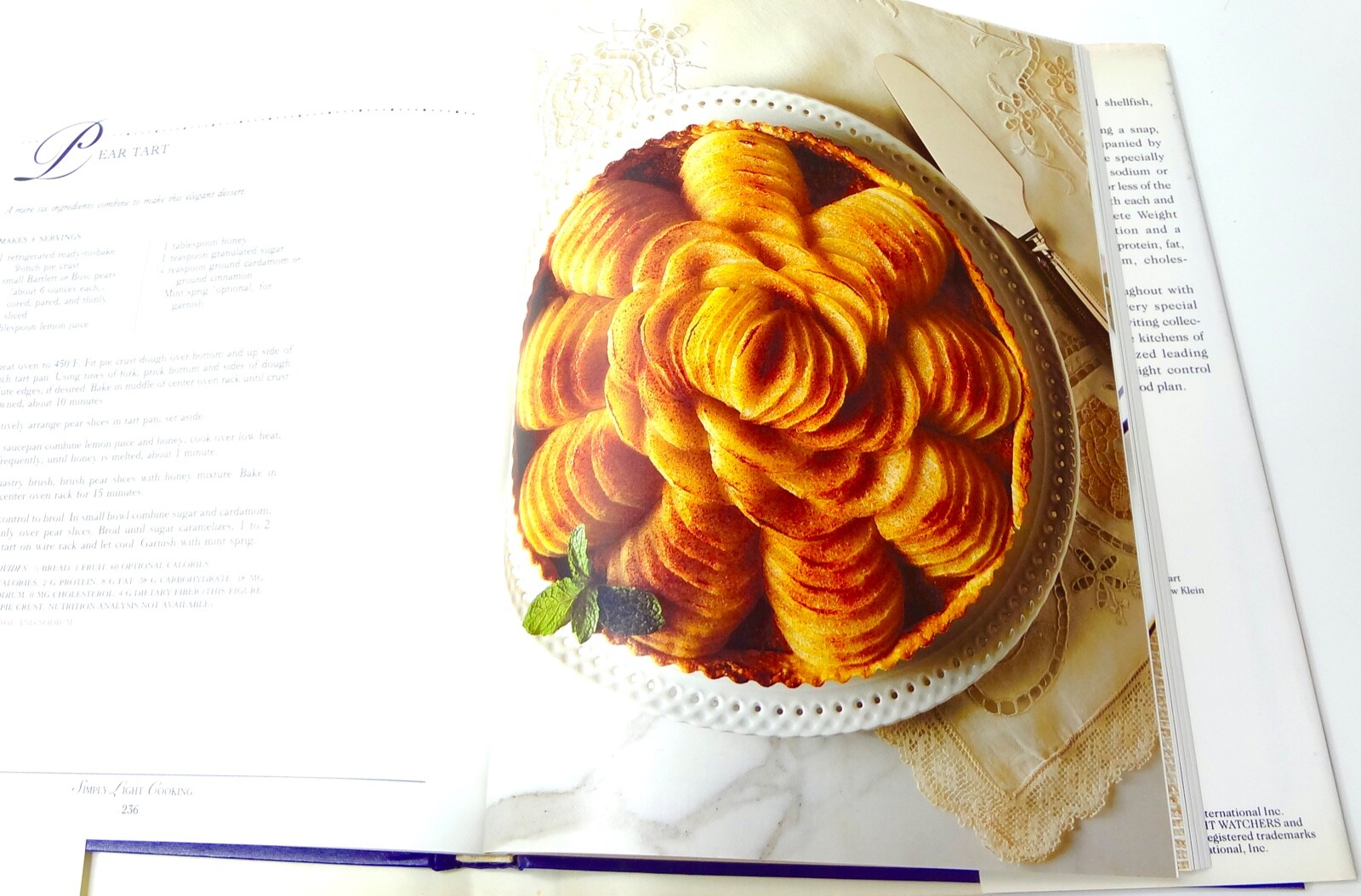 SIMPLY LIGHT COOKING Cookbook . FIRST 1st Edition 1992 . GREAT Condition