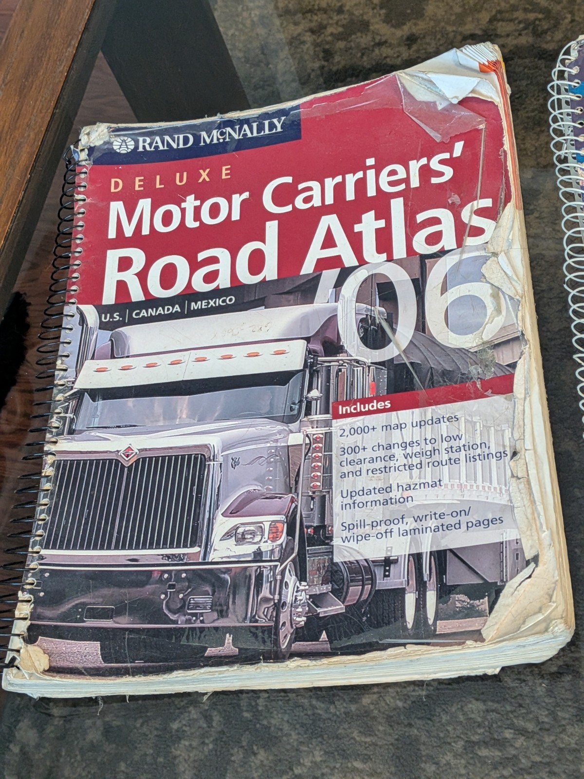 2x LOT Rand McNally 97 + 06 Deluxe Motor Carriers’ Truckers Road Atlas US/Canada