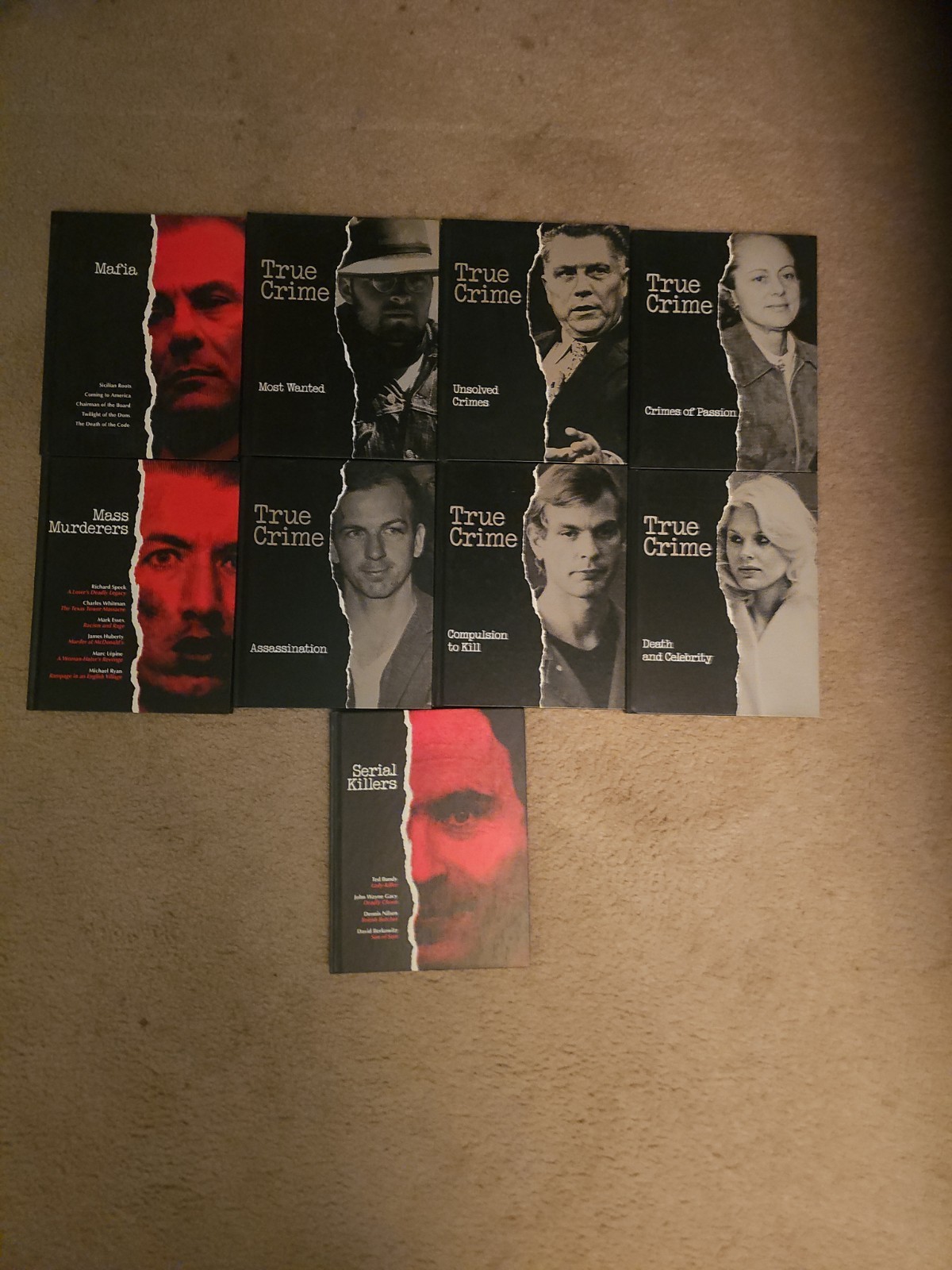 Time Life Books True Crimes 9 Book Complete Set Near Mint Condition