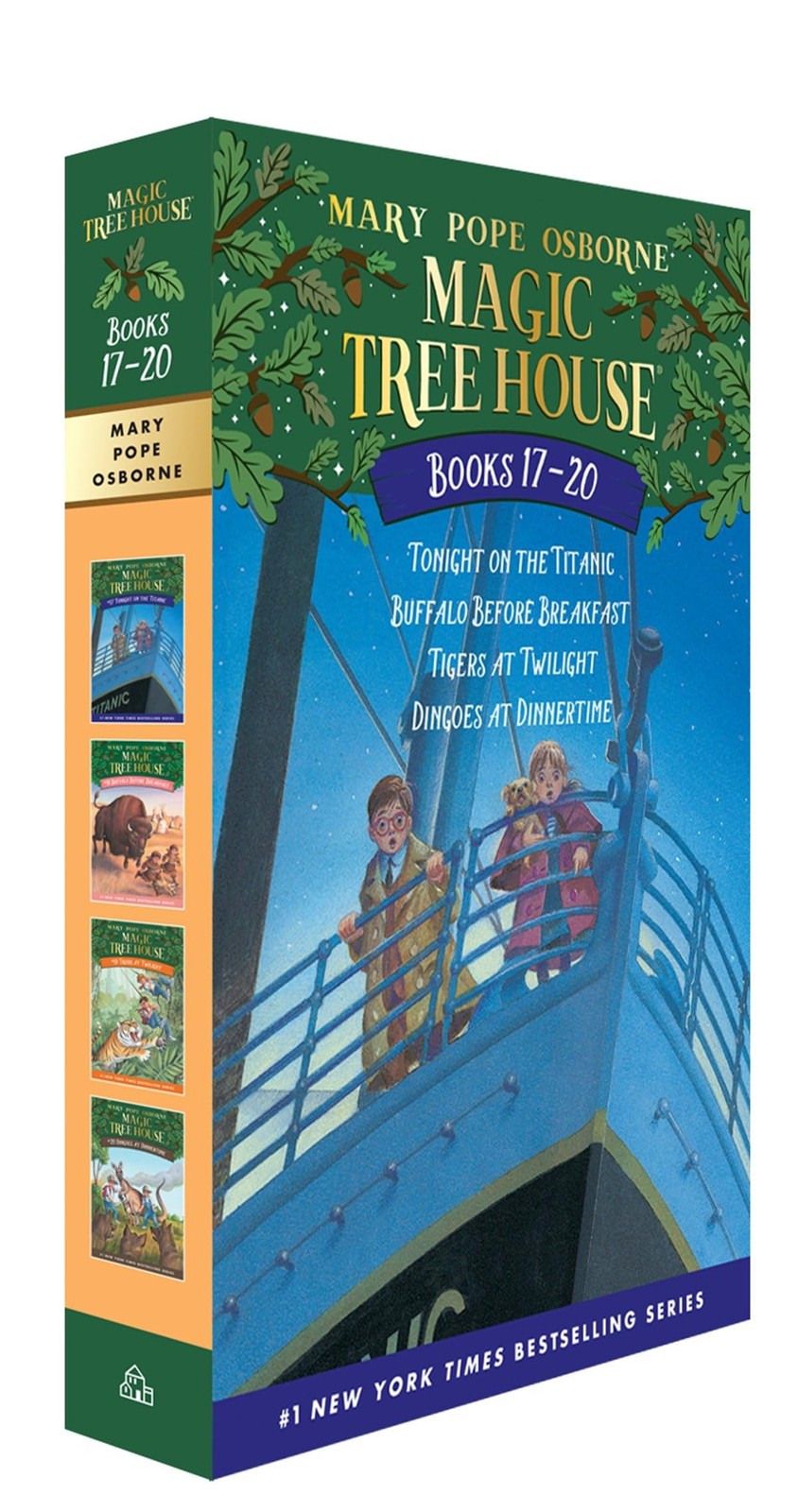 Magic Tree House Books 17-20 Boxed Set: Tonight on the Titanic; Buffalo Befo…