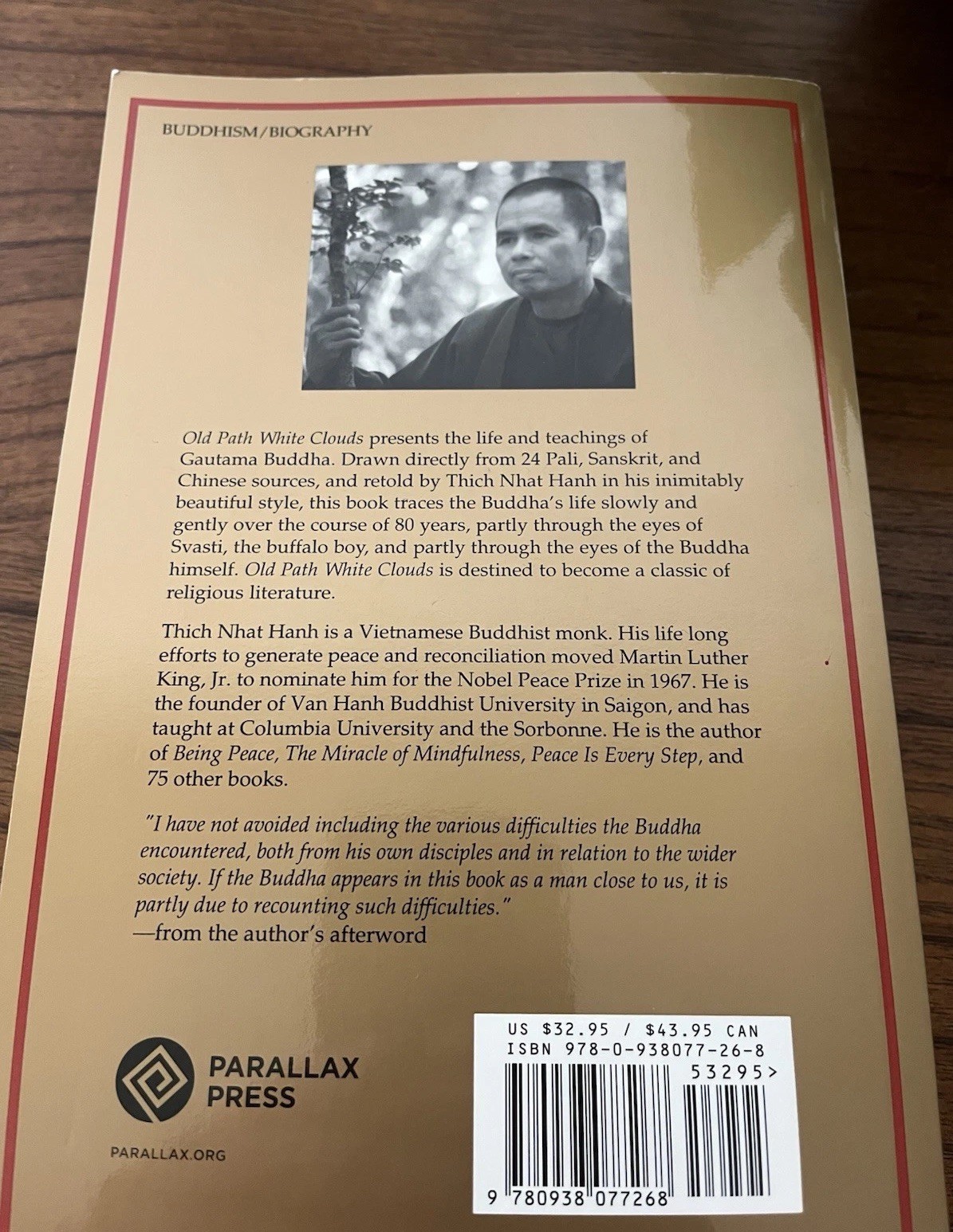 Old Path White Clouds: Walking in the Footsteps of the Buddha by Thich Nhat Hanh