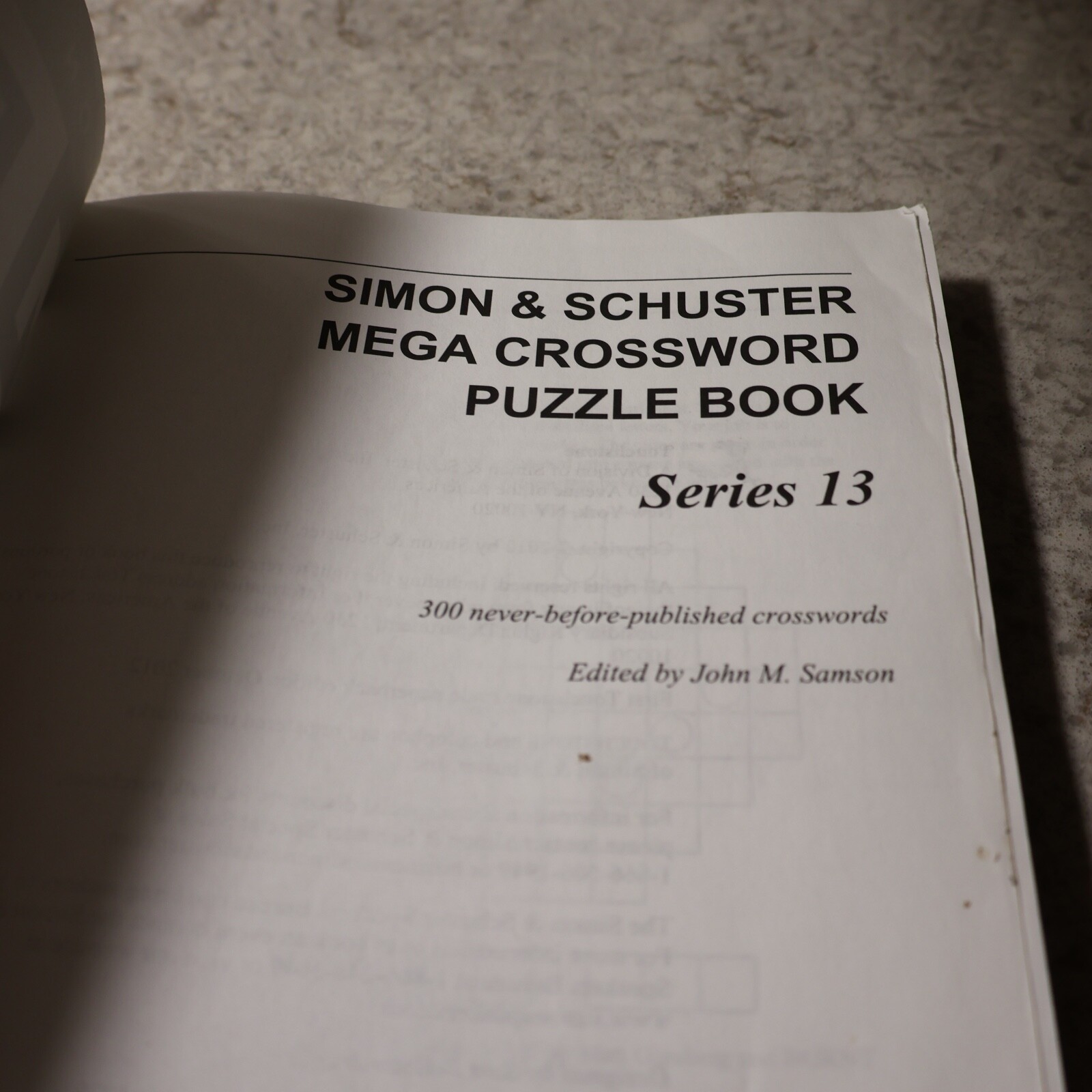 Simon & Schuster Mega Crossword Puzzle Book #13 by Samson, John M.