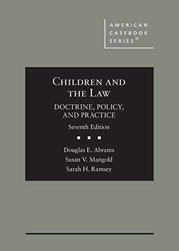 Children and the Law, – Hardcover, by Abrams Douglas; Mangold – Very Good