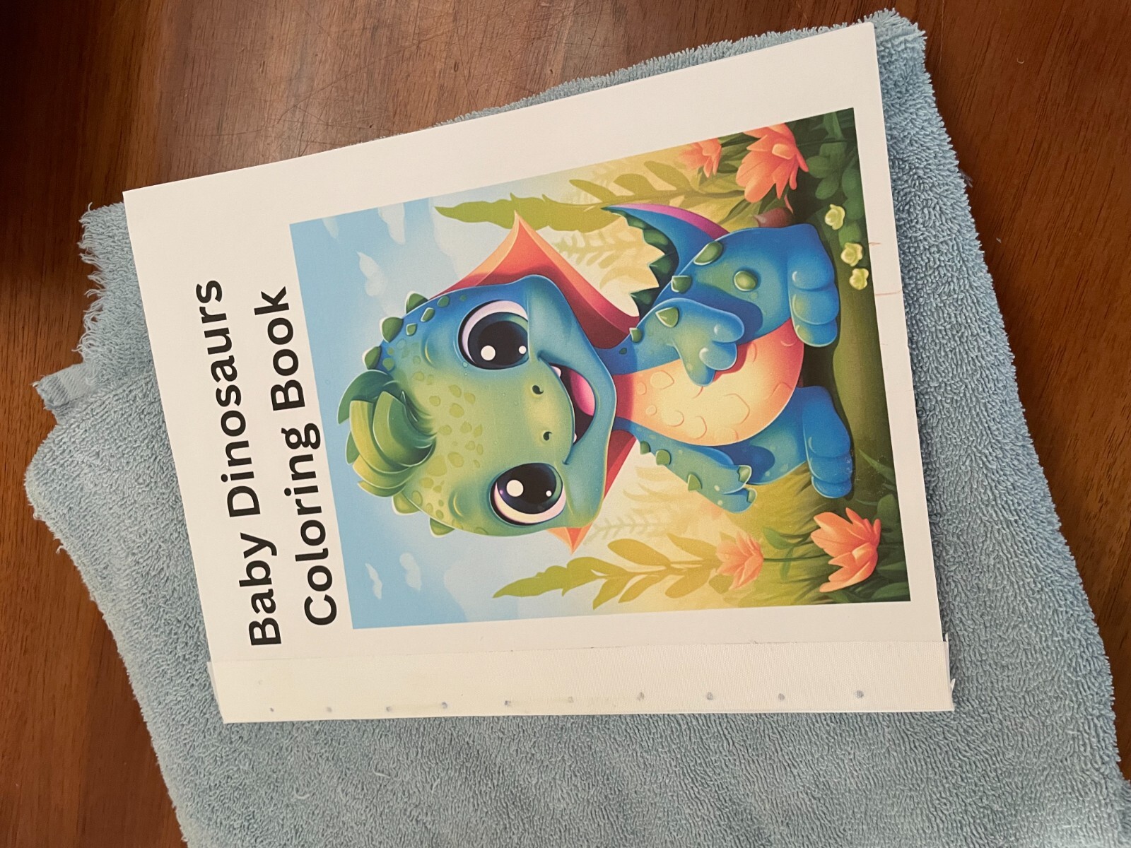 NEw Baby Dinosaur Coloring Book – Fun & 5. Spiral Bound Coloring Book