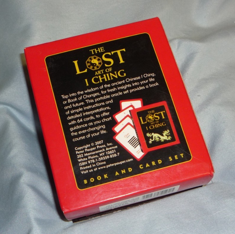 The Lost Art Of I Ching Book & Card Set Peter Pauper Petite Plus Kit Series NM!
