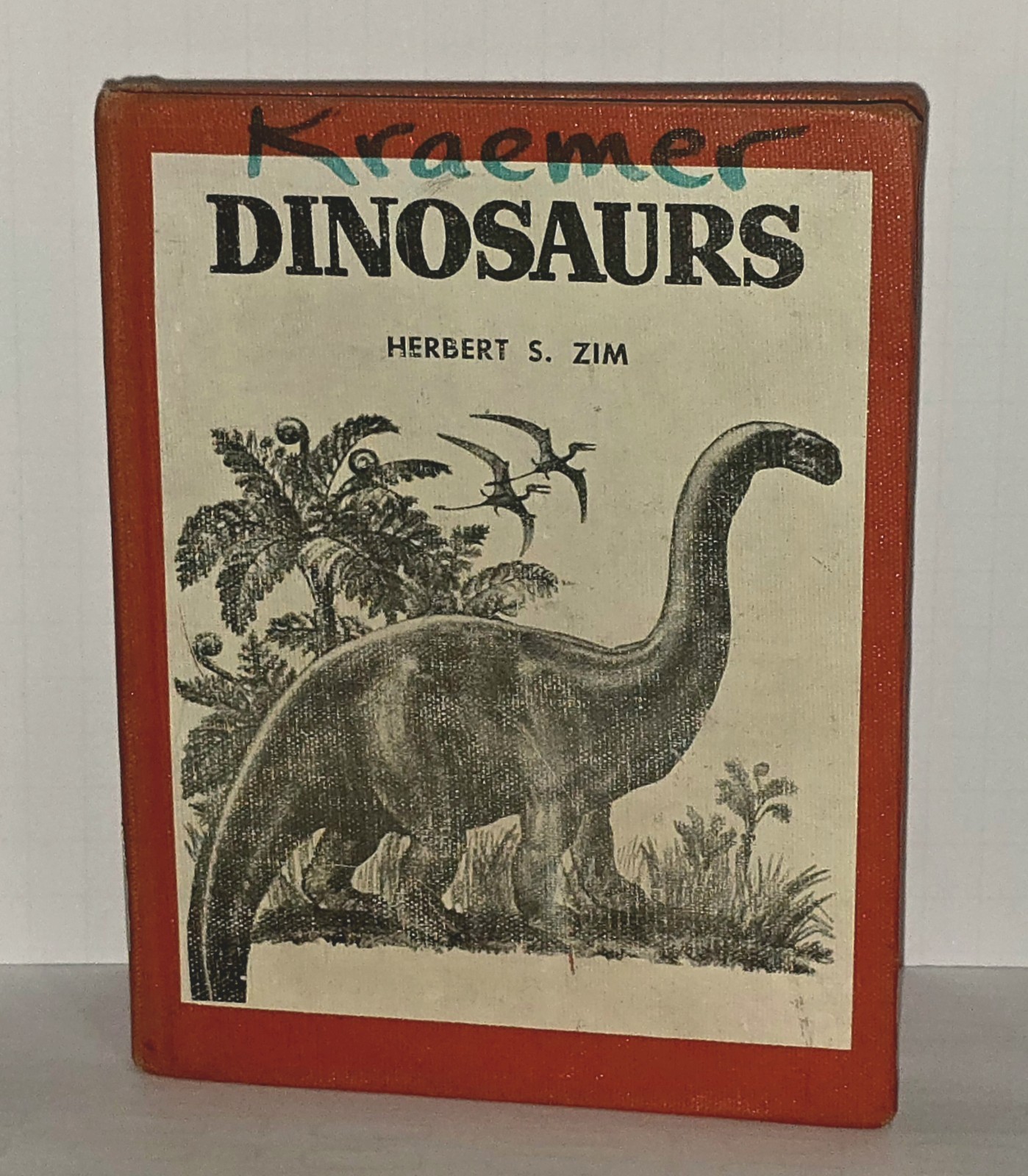 DINOSAURS True First Edition 1954 by Herbert S Zim Hardcover RARE School Library