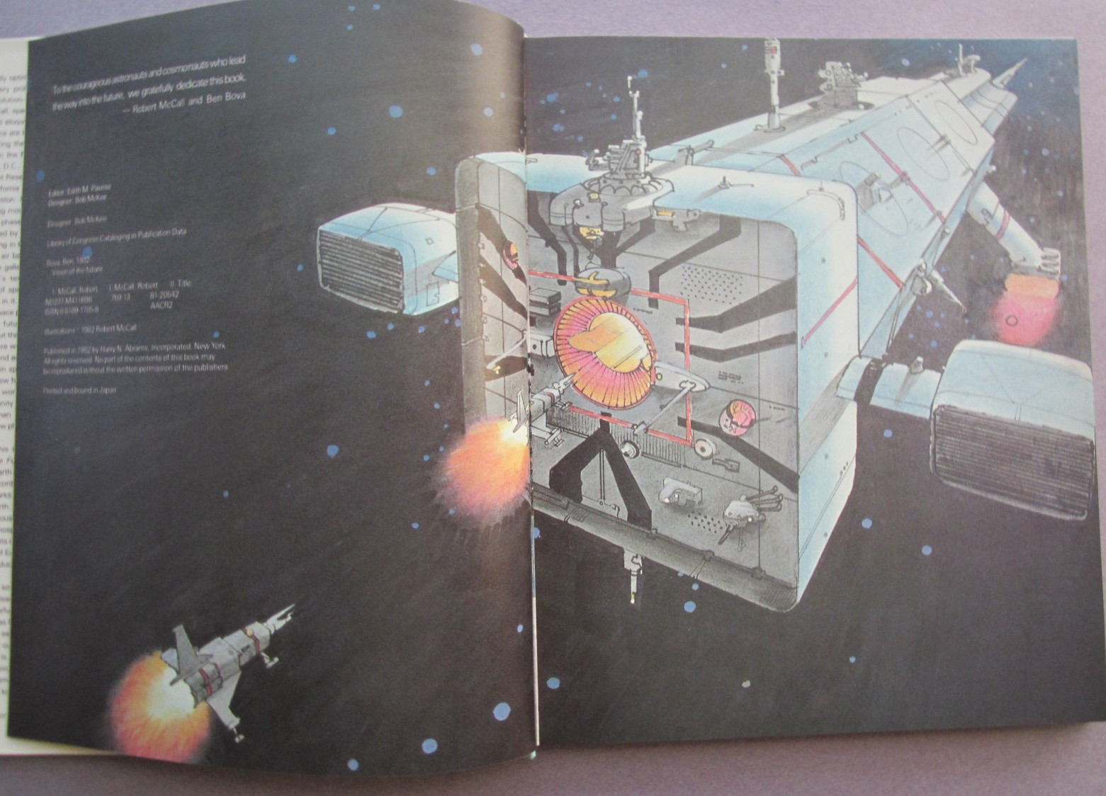 Vision of the Future: The Art of Robert McCall by Ben Bova 1st HC DJ 1982